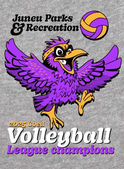 2025 Parks and Rec Volleyball League Champions Design